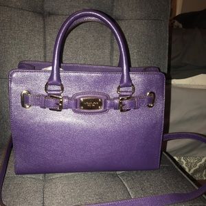 Never used, tags still on, Micheal Kors purple bag